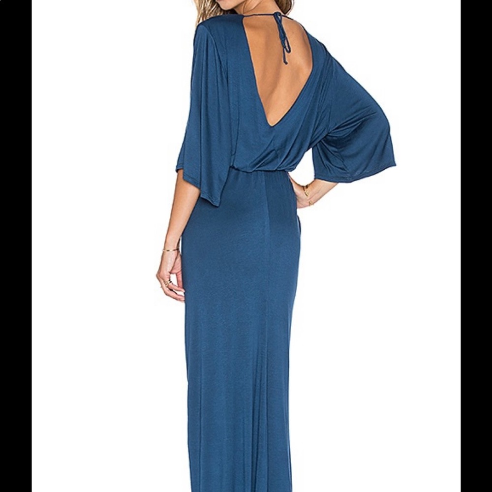 De Lacy Greece Maxi Dress in Petrol size S